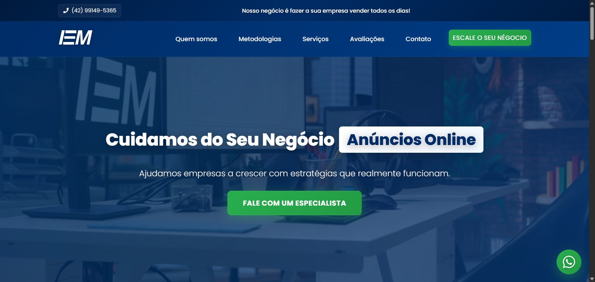 Site Institucional - Agência de Marketing